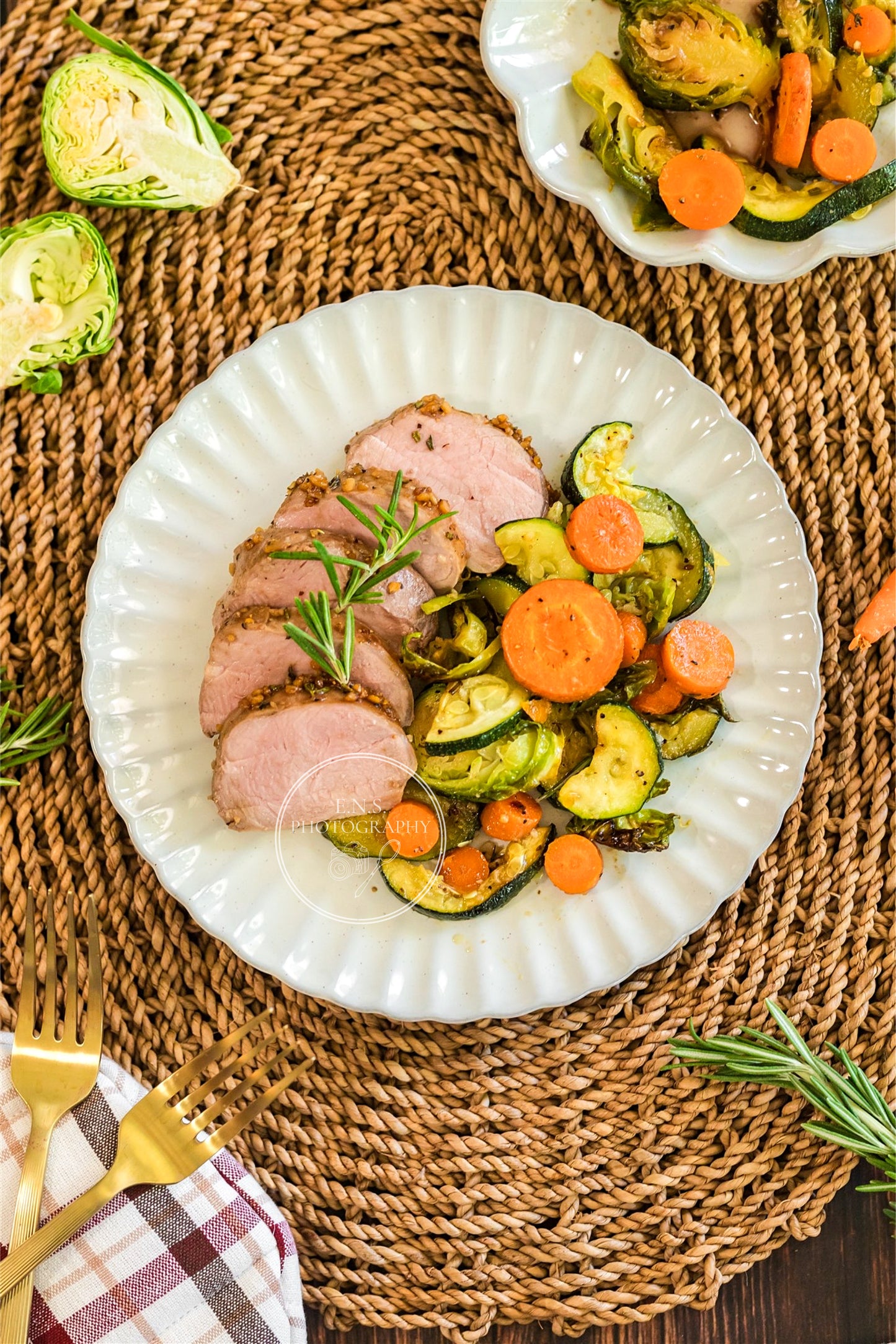 ROASTED MAPLE GARLIC PORK LOIN + ROASTED GARLIC VEGGIES BUNDLE