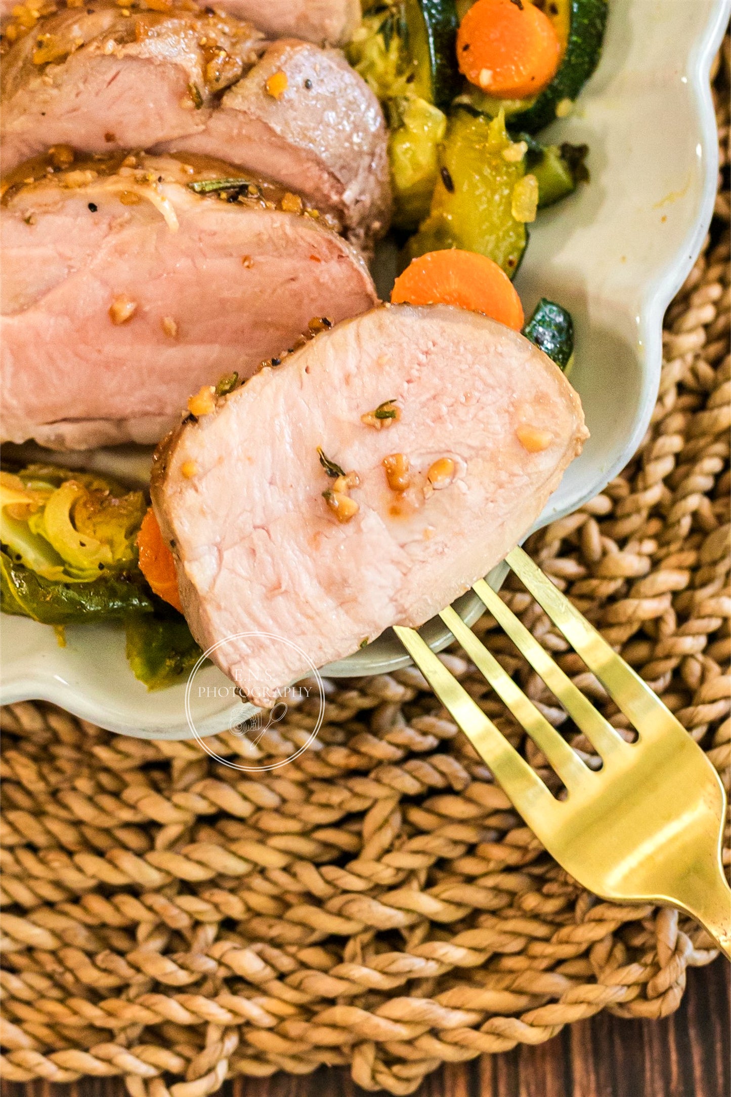 ROASTED MAPLE GARLIC PORK LOIN + ROASTED GARLIC VEGGIES BUNDLE