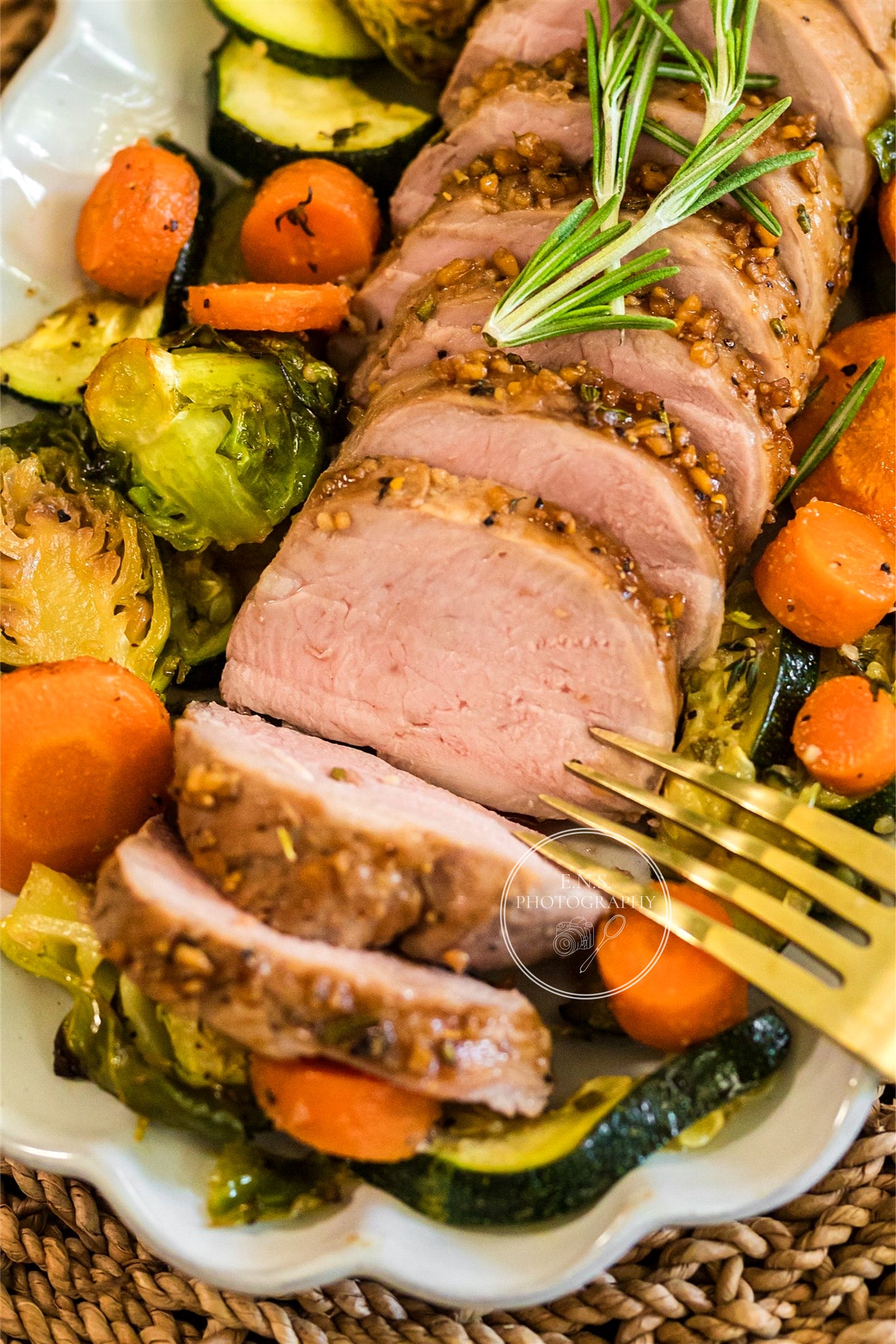 ROASTED MAPLE GARLIC PORK LOIN + ROASTED GARLIC VEGGIES BUNDLE