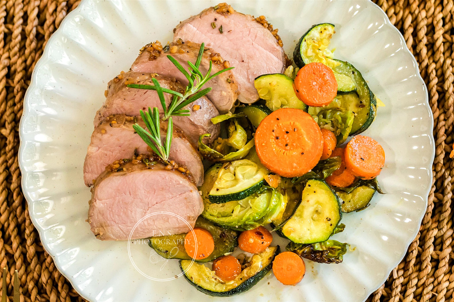 ROASTED MAPLE GARLIC PORK LOIN + ROASTED GARLIC VEGGIES BUNDLE