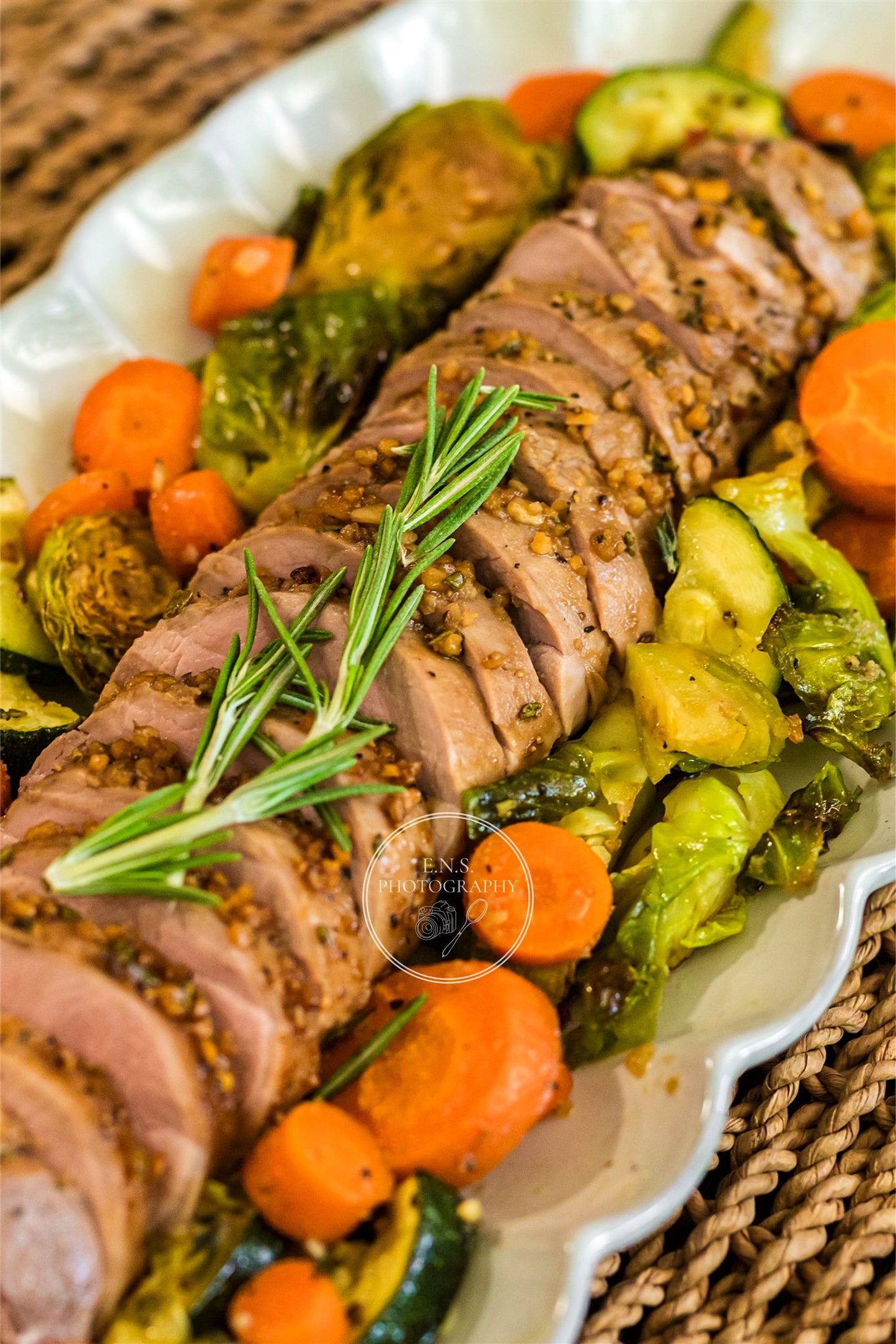 ROASTED MAPLE GARLIC PORK LOIN + ROASTED GARLIC VEGGIES BUNDLE