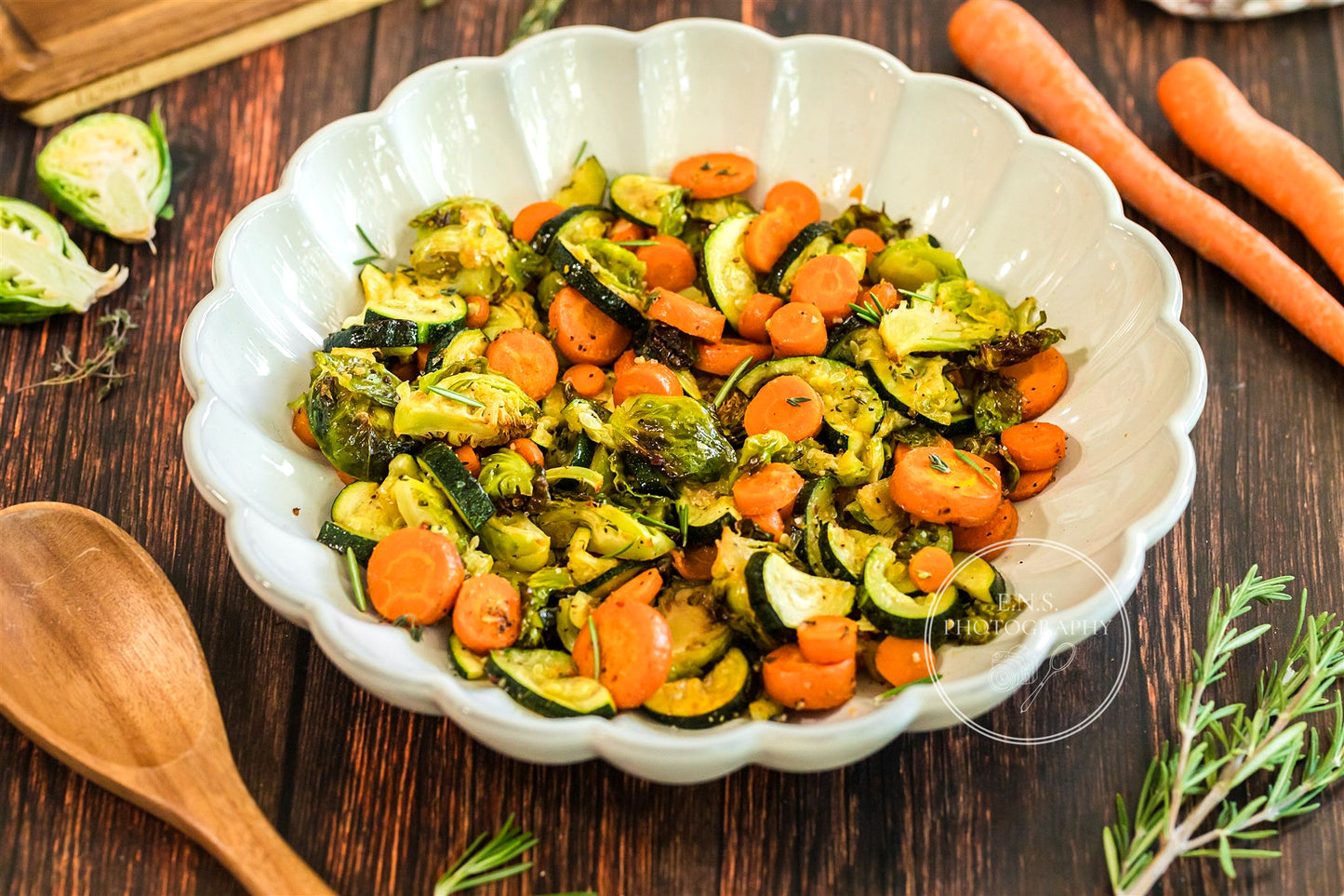 ROASTED MAPLE GARLIC PORK LOIN + ROASTED GARLIC VEGGIES BUNDLE