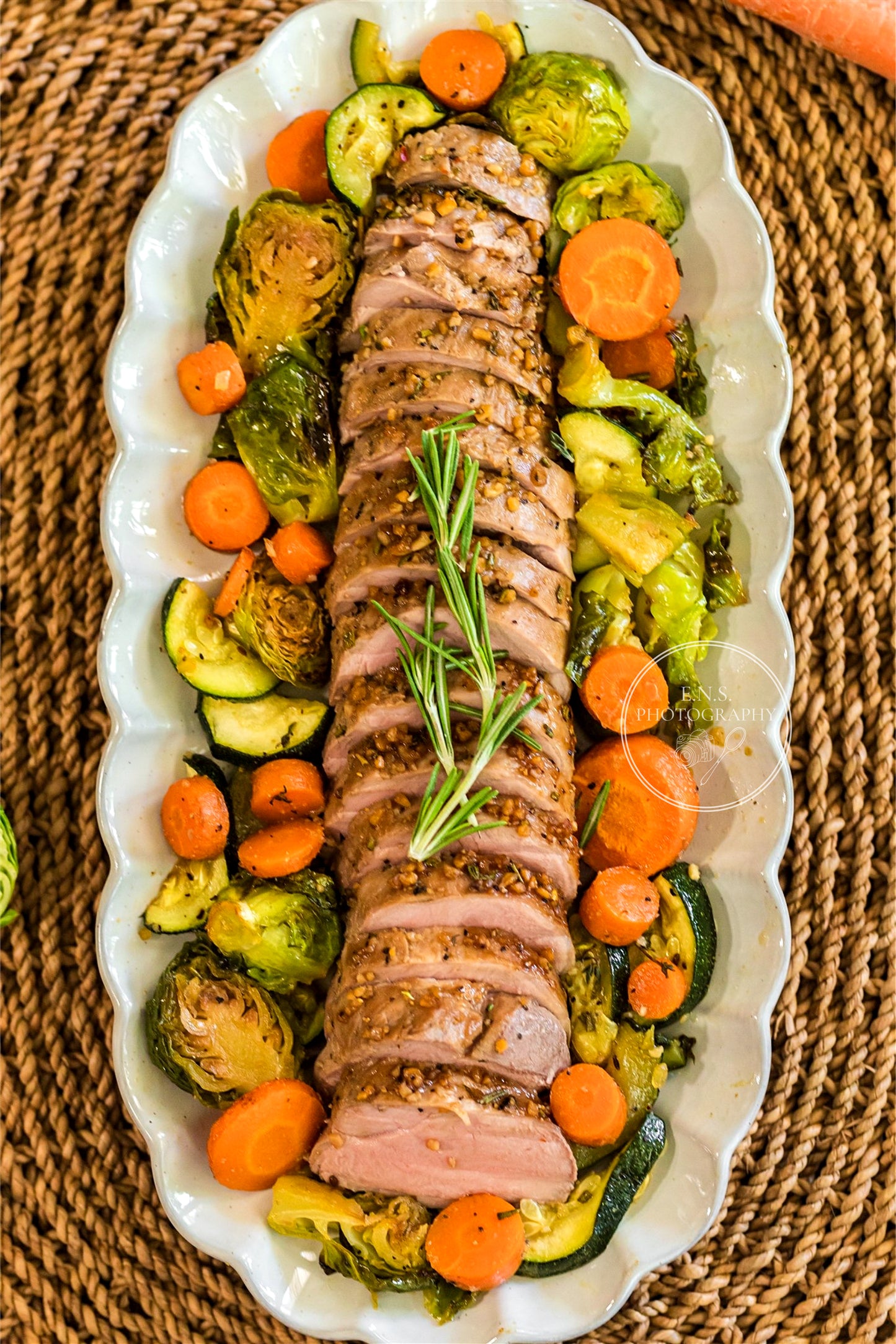 ROASTED MAPLE GARLIC PORK LOIN + ROASTED GARLIC VEGGIES BUNDLE