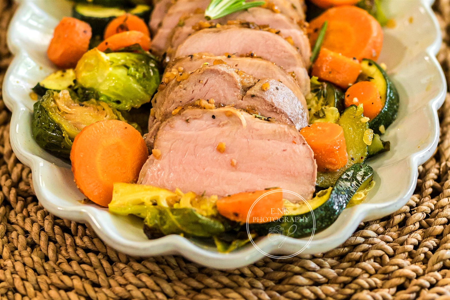 ROASTED MAPLE GARLIC PORK LOIN + ROASTED GARLIC VEGGIES BUNDLE