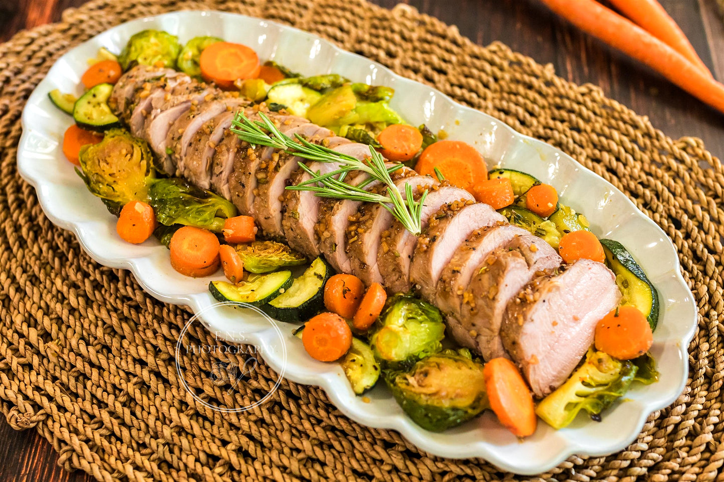 ROASTED MAPLE GARLIC PORK LOIN + ROASTED GARLIC VEGGIES BUNDLE
