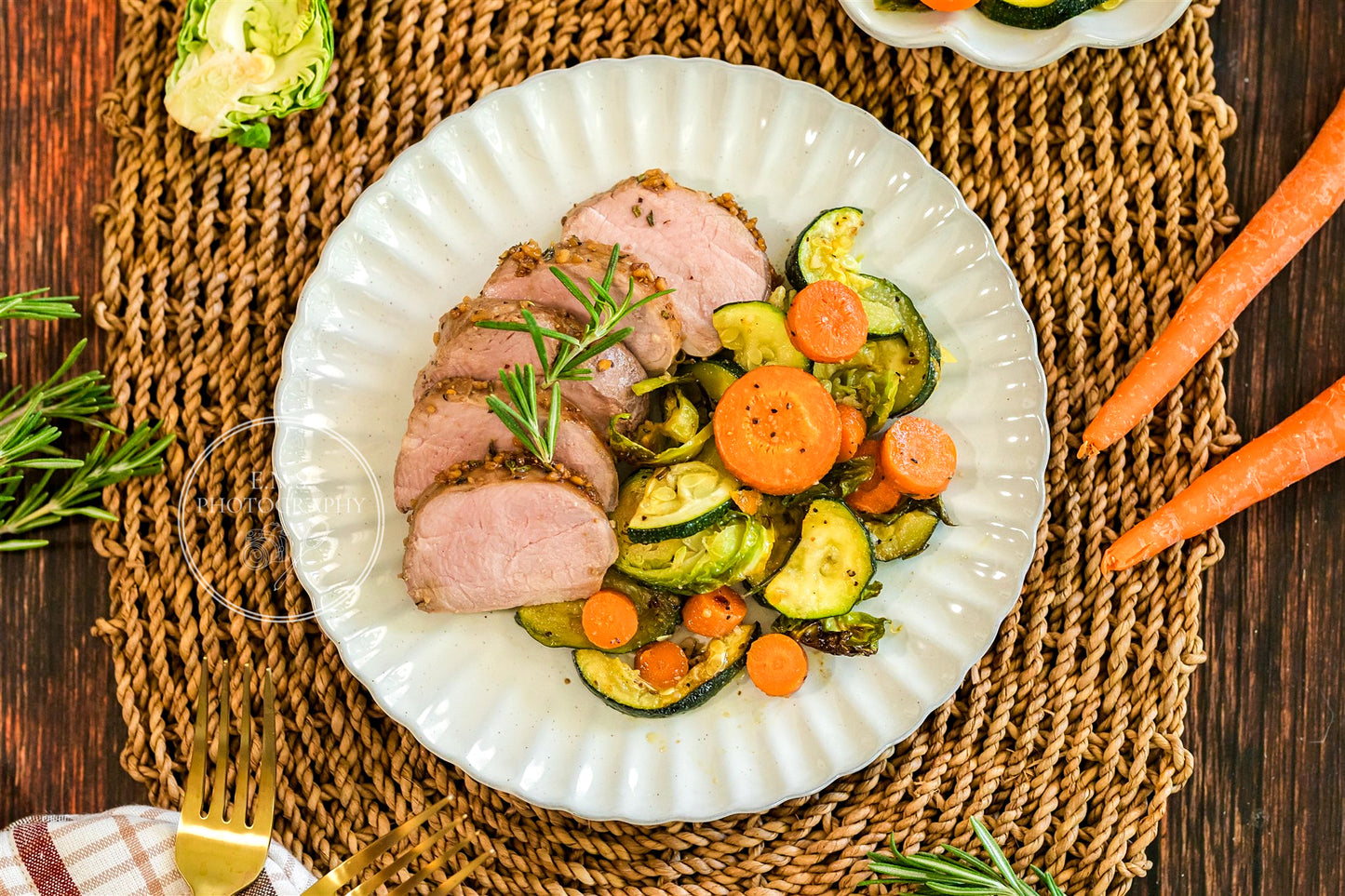 ROASTED MAPLE GARLIC PORK LOIN + ROASTED GARLIC VEGGIES BUNDLE